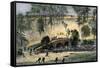 Union Charge across Burnside Bridge over Antietam Creek, Civil War, 1862-null-Framed Stretched Canvas