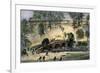 Union Charge across Burnside Bridge over Antietam Creek, Civil War, 1862-null-Framed Giclee Print