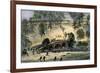 Union Charge across Burnside Bridge over Antietam Creek, Civil War, 1862-null-Framed Giclee Print