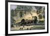 Union Charge across Burnside Bridge over Antietam Creek, Civil War, 1862-null-Framed Giclee Print