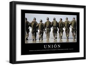 Unión. Cita Inspiradora Y Póster Motivacional-null-Framed Photographic Print