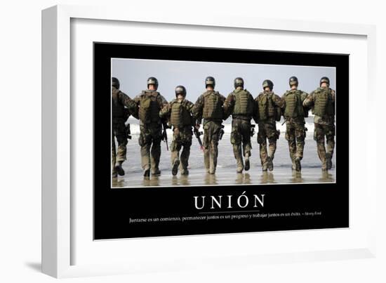 Unión. Cita Inspiradora Y Póster Motivacional-null-Framed Photographic Print