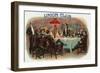 Union Club Brand Cigar Box Label-Lantern Press-Framed Art Print