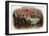 Union Club Brand Cigar Box Label-Lantern Press-Framed Art Print