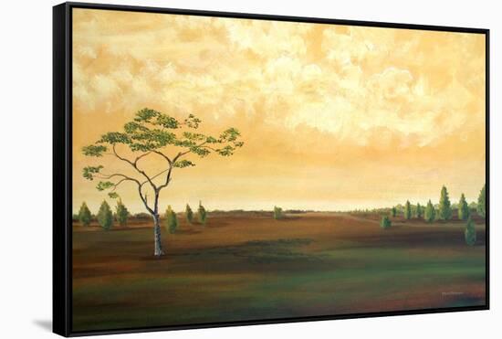 Union County Fields III-Herb Dickinson-Framed Stretched Canvas