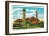 Union Depot Railroad Station in Portland, Oregon - Portland, OR-Lantern Press-Framed Art Print