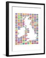 Union Flags II-The Vintage Collection-Framed Giclee Print