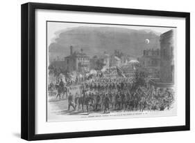 Union General Steven's Troops Enter Beaufort, South Carolina-Frank Leslie-Framed Art Print