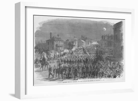 Union General Steven's Troops Enter Beaufort, South Carolina-Frank Leslie-Framed Art Print