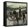 Union General William Sherman at Atlanta, Georgia, During His March to the Sea in 1864-null-Framed Stretched Canvas