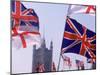Union Jack and Other Flags, London, England-Walter Bibikow-Mounted Premium Photographic Print