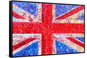 Union Jack Bedazzled-Tosh-Framed Stretched Canvas