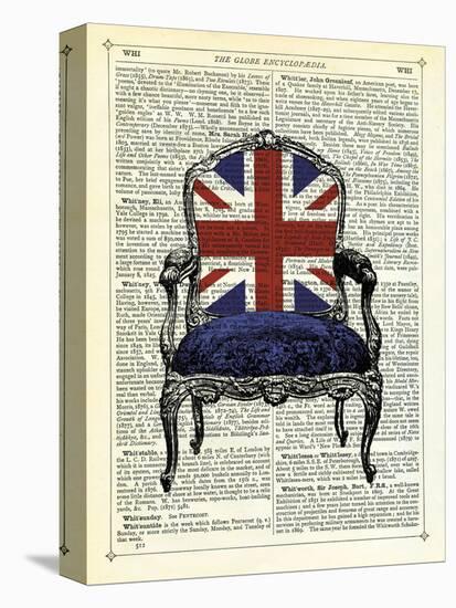 Union Jack Chair-Marion Mcconaghie-Stretched Canvas