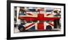 Union jack double-decker bus, London-Pangea Images-Framed Art Print