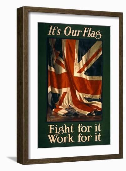Union Jack, Fight for it Poster-null-Framed Art Print