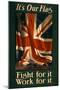 Union Jack, Fight for it Poster-null-Mounted Art Print