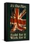 Union Jack, Fight for it Poster-null-Framed Stretched Canvas