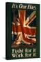 Union Jack, Fight for it Poster-null-Stretched Canvas