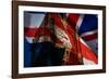 Union Jack Flag and Iconic Big Ben at the Palace of Westminster, London - the UK Prepares for New E-melis-Framed Photographic Print