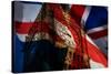 Union Jack Flag and Iconic Big Ben at the Palace of Westminster, London - the UK Prepares for New E-melis-Stretched Canvas