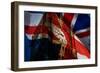 Union Jack Flag and Iconic Big Ben at the Palace of Westminster, London - the UK Prepares for New E-melis-Framed Photographic Print