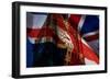 Union Jack Flag and Iconic Big Ben at the Palace of Westminster, London - the UK Prepares for New E-melis-Framed Photographic Print