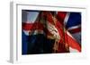 Union Jack Flag and Iconic Big Ben at the Palace of Westminster, London - the UK Prepares for New E-melis-Framed Photographic Print