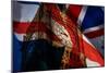 Union Jack Flag and Iconic Big Ben at the Palace of Westminster, London - the UK Prepares for New E-melis-Mounted Photographic Print