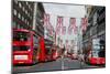 Union Jack Flags on Oxford Street, London-Associated Newspapers-Mounted Photo