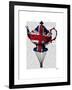 Union Jack Flying Teapot-Fab Funky-Framed Art Print