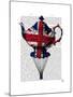 Union Jack Flying Teapot-Fab Funky-Mounted Art Print