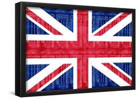 Union Jack Telephone Booths Art Poster Print-null-Framed Poster