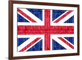 Union Jack Telephone Booths-null-Framed Art Print