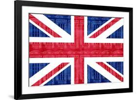 Union Jack Telephone Booths-null-Framed Art Print