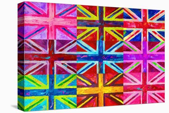 Union Jacks-Howie Green-Stretched Canvas