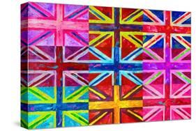 Union Jacks-Howie Green-Stretched Canvas