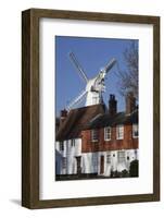 Union Mill and Traditional Kent Houses, Cranbrook, Kent, England, United Kingdom, Europe-Stuart Black-Framed Photographic Print