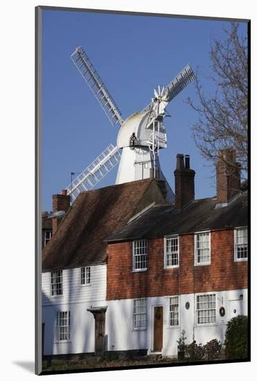 Union Mill and Traditional Kent Houses, Cranbrook, Kent, England, United Kingdom, Europe-Stuart Black-Mounted Photographic Print
