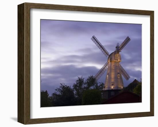 Union Mill at Dusk, Cranbrook, Kent, England, United Kingdom, Europe-Miller John-Framed Photographic Print