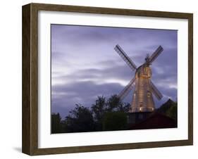 Union Mill at Dusk, Cranbrook, Kent, England, United Kingdom, Europe-Miller John-Framed Photographic Print