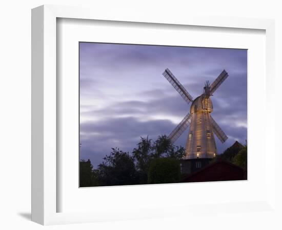 Union Mill at Dusk, Cranbrook, Kent, England, United Kingdom, Europe-Miller John-Framed Photographic Print