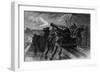 Union Navy Chasing Blockade Runner-null-Framed Giclee Print