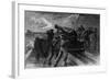 Union Navy Chasing Blockade Runner-null-Framed Giclee Print