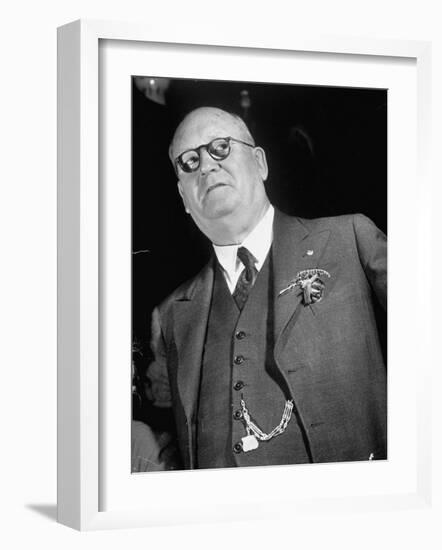 Union of South Africa Prime Min. Daniel F. Malan, Who Won on a Violent, Anti-Black Platform-Margaret Bourke-White-Framed Photographic Print