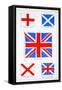 Union of the Flags, Our Island Story Marshall, Pub.Jack Ltd, London, 1905-A.s. Forrest-Framed Stretched Canvas