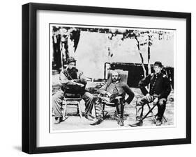 Union Officers before the Fall of Petersburg, American Civil War, 1864-Tim O'Sullivan-Framed Giclee Print