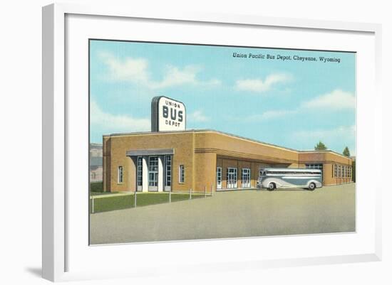 Union Pacific Bus Depot, Cheyenne-null-Framed Art Print