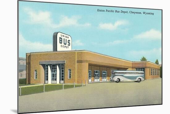 Union Pacific Bus Depot, Cheyenne-null-Mounted Art Print