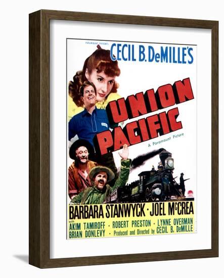 Union Pacific - Movie Poster Reproduction-null-Framed Photo