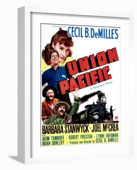 Union Pacific - Movie Poster Reproduction-null-Framed Photo